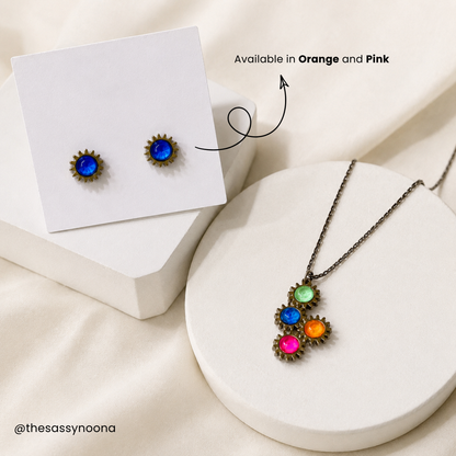 Permission to Dance BTS Jewelry Bundle – Gear Necklace & Stud Earrings