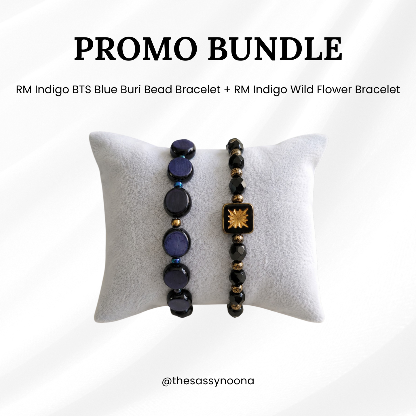 RM Indigo Bracelet Bundle – Blue Buri & Wild Flower Bracelets
