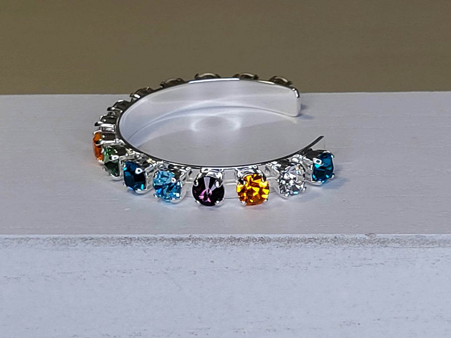 Permission to Dance BTS Crystal Silver Cuff Bracelet K-Pop Gift
