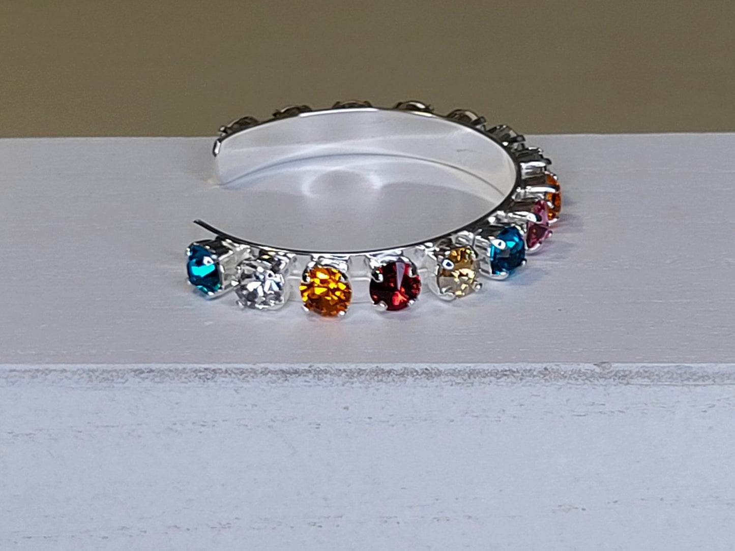 Permission to Dance BTS Crystal Silver Cuff Bracelet K-Pop Gift