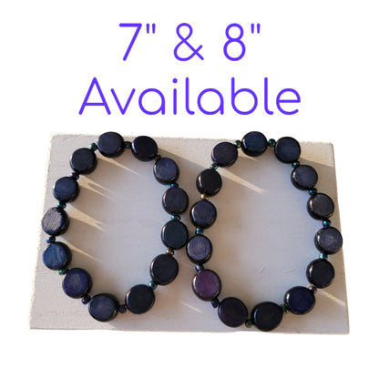 RM Indigo BTS Blue Buri Bead Bracelet K-Pop Gift