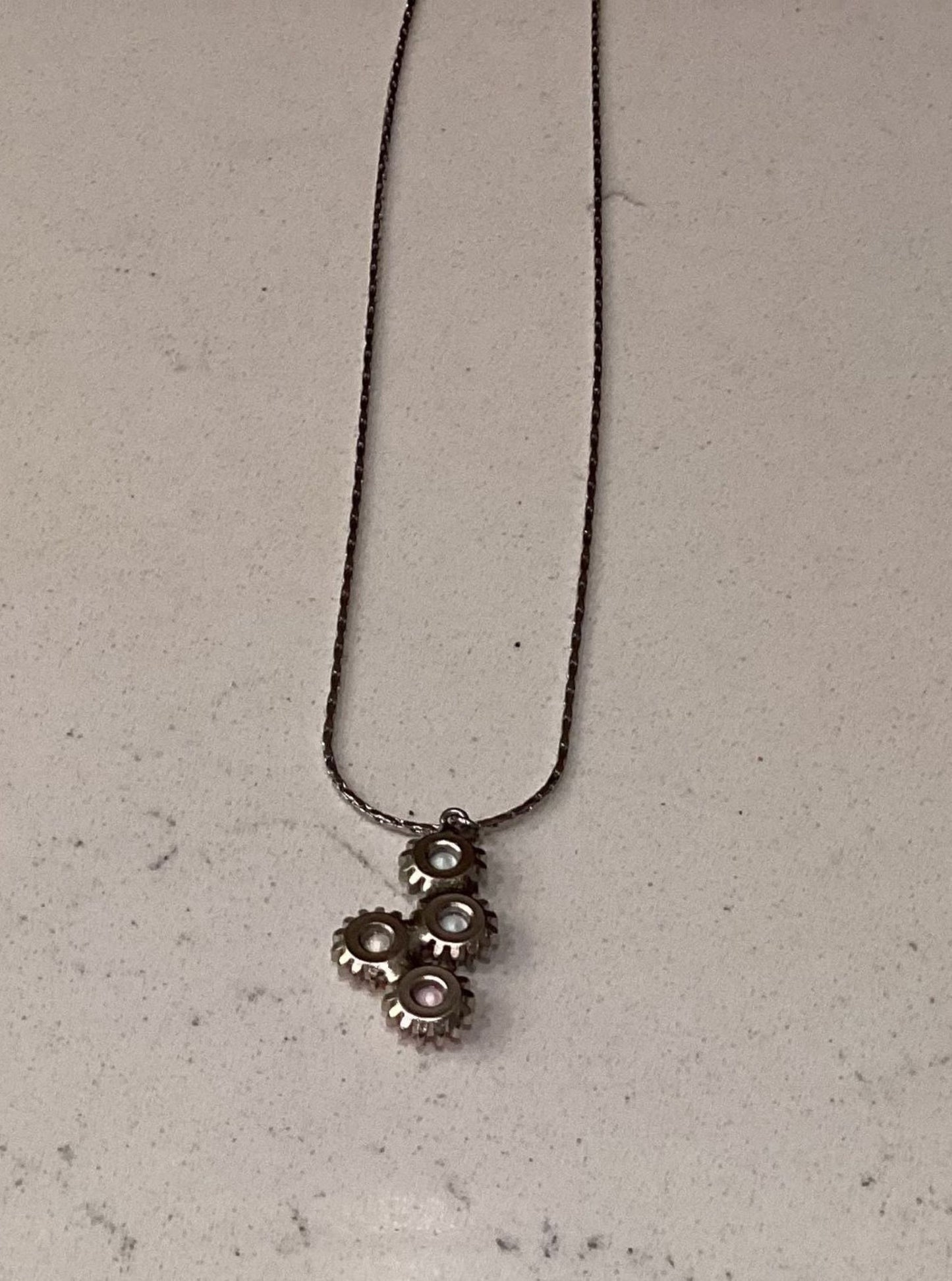 Permission to Dance BTS Gear Pendant Necklace Silver K-Pop Gift