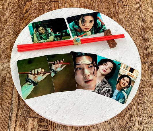 SUGA Agust D Haegeum Red Chopsticks Collectible K-Pop Gift
