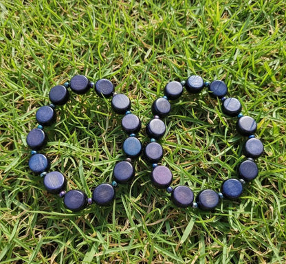 RM Indigo BTS Blue Buri Bead Bracelet K-Pop Gift