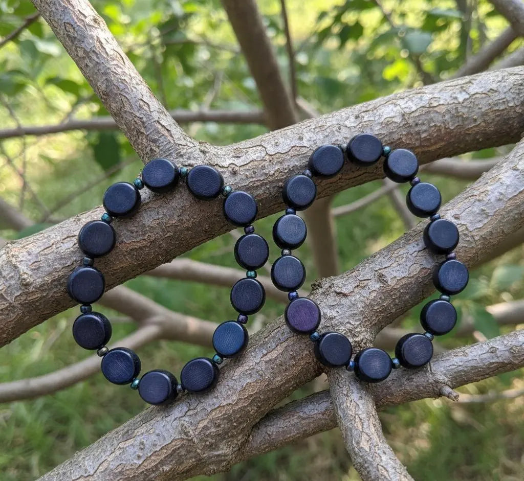 RM Indigo BTS Blue Buri Bead Bracelet K-Pop Gift