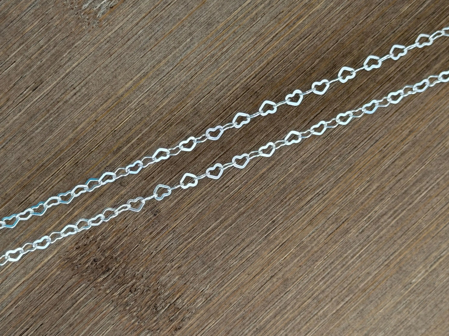 Amethyst Heart Chain Necklace | Sterling Silver, Sophie Baek Inspired, BTS ARMY (Made-to-Order)