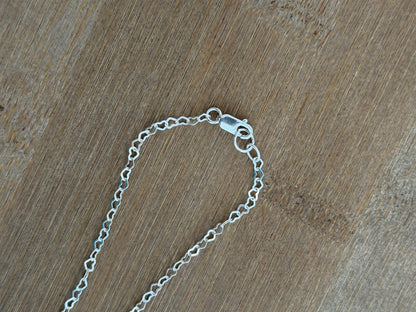 Amethyst Heart Chain Necklace | Sterling Silver, Sophie Baek Inspired, BTS ARMY (Made-to-Order)