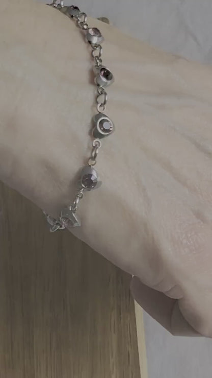 I Purple You” Borahae 보라해 BTS ARMY Heart Rhinestone Bracelet K-Pop Gift